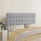 Tinble Queen Headboard - No Shipping Charges MDY-MOD-5210-GRY