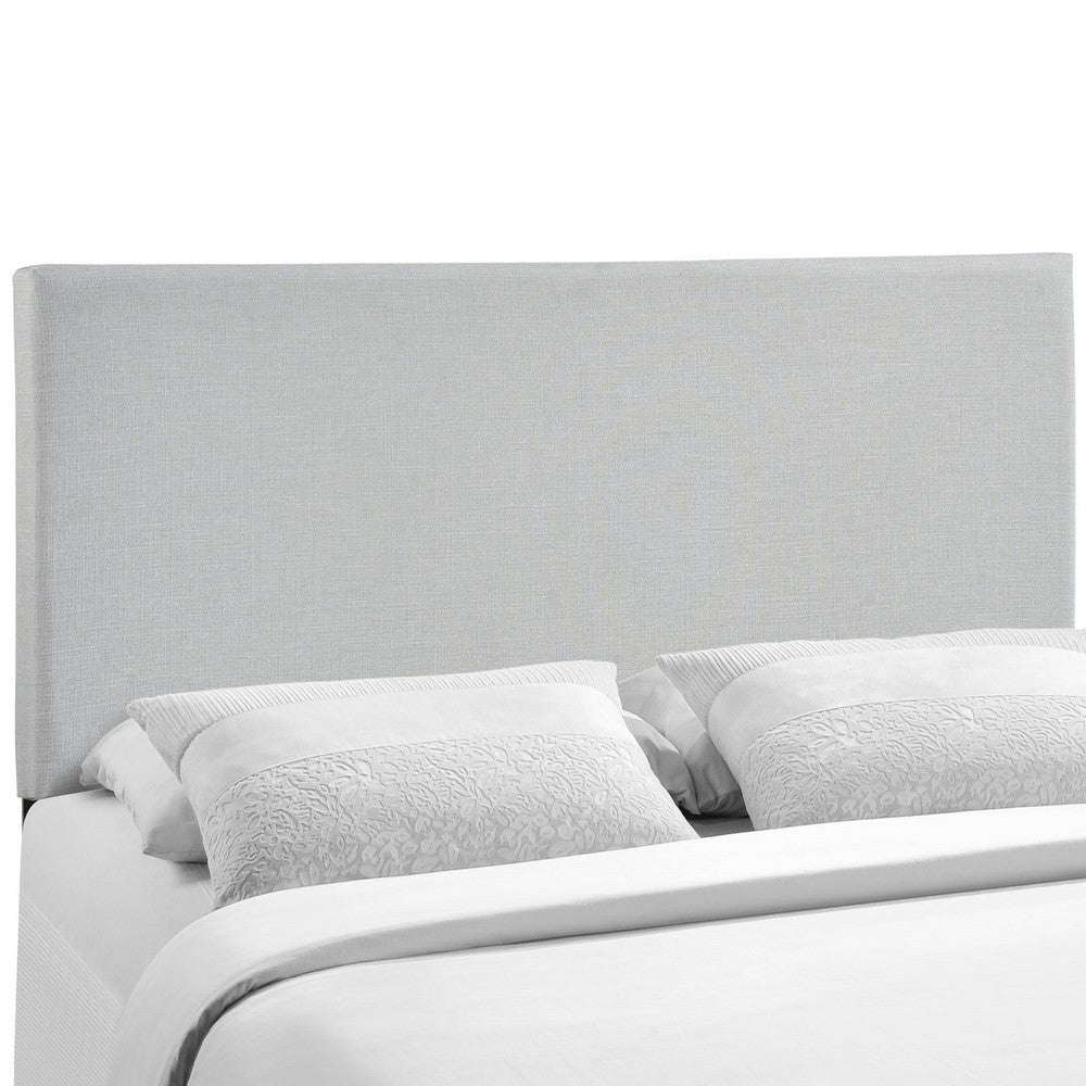 Modway Region Linen Fabric Upholstered Queen Headboard in Gray