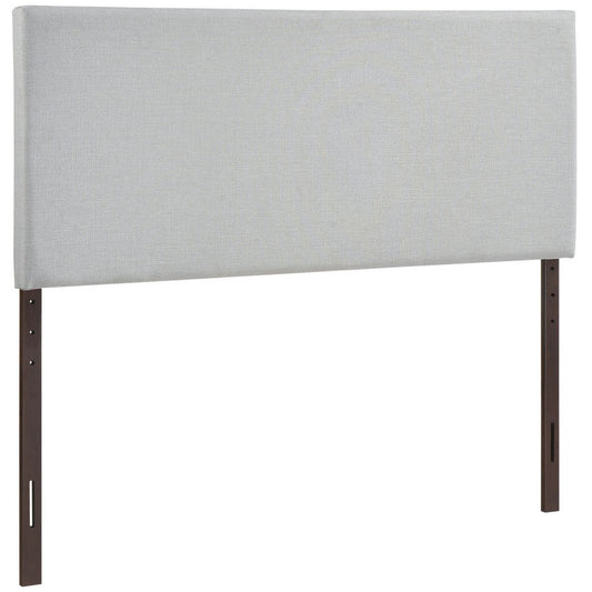 Modway Region Linen Fabric Upholstered King Headboard in Gray