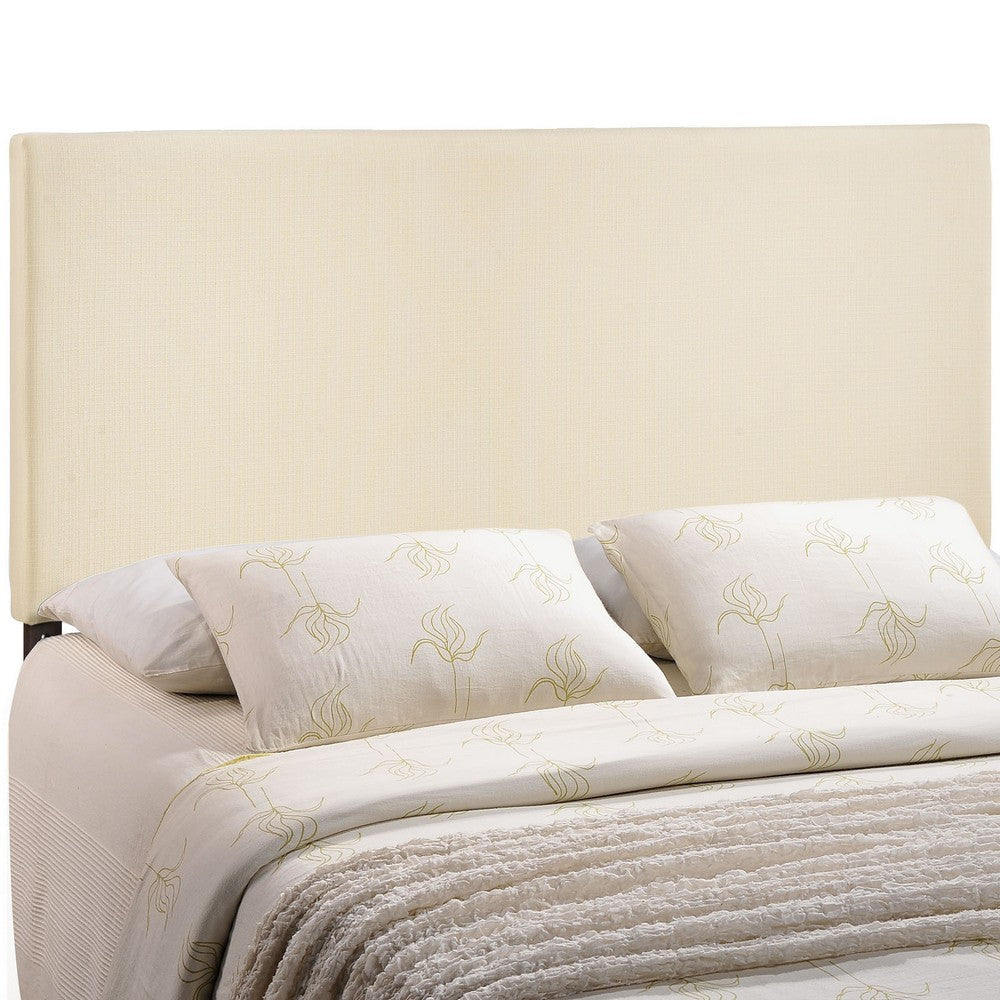 Modway Region Linen Fabric Upholstered King Headboard in Ivory