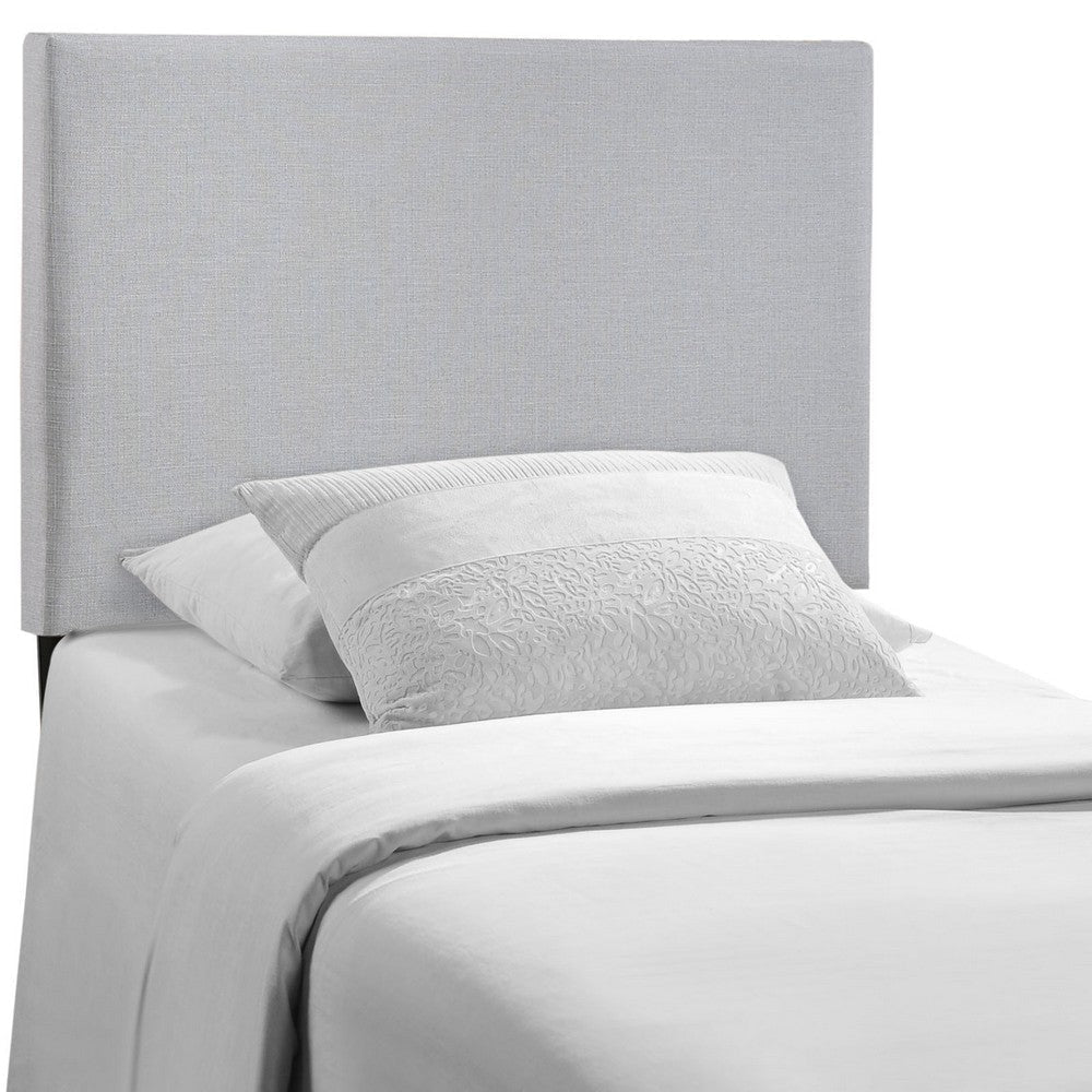 Modway Region Linen Fabric Upholstered Twin Headboard in Gray