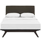 Modway MOD-5238-CAP-BRN Mid-Century Modern Wood Platform Bed Queen Cappuccino Brown MDY-MOD-5238-CAP-BRN