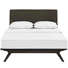 Modway MOD-5238-CAP-BRN Mid-Century Modern Wood Platform Bed Queen Cappuccino Brown MDY-MOD-5238-CAP-BRN