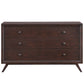 Cappuccino Tracy Wood Dresser - No Shipping Charges MDY-MOD-5241-CAP