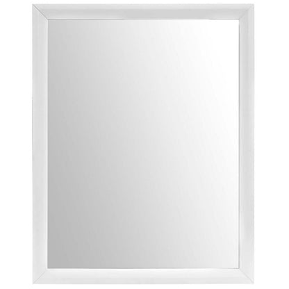 Tracy Rectangular Mirror In White - No Shipping Charges MDY-MOD-5243-WHI