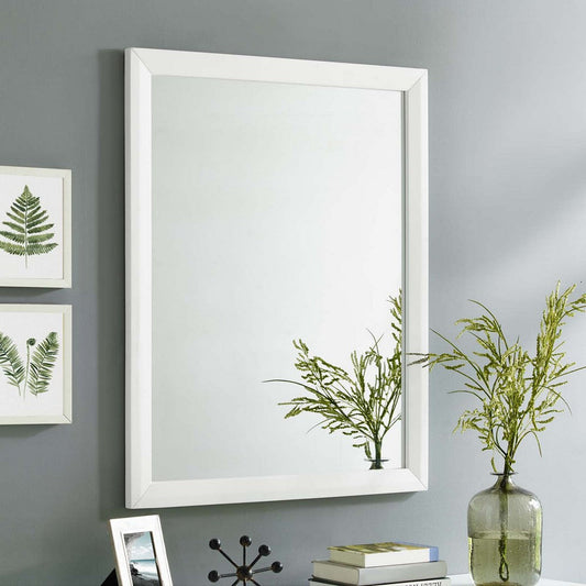 Modway Tracy Mid-Century Modern Mirror in White