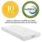 White Aveline 6’ Twin Mattress - No Shipping Charges MDY-MOD-5344-WHI