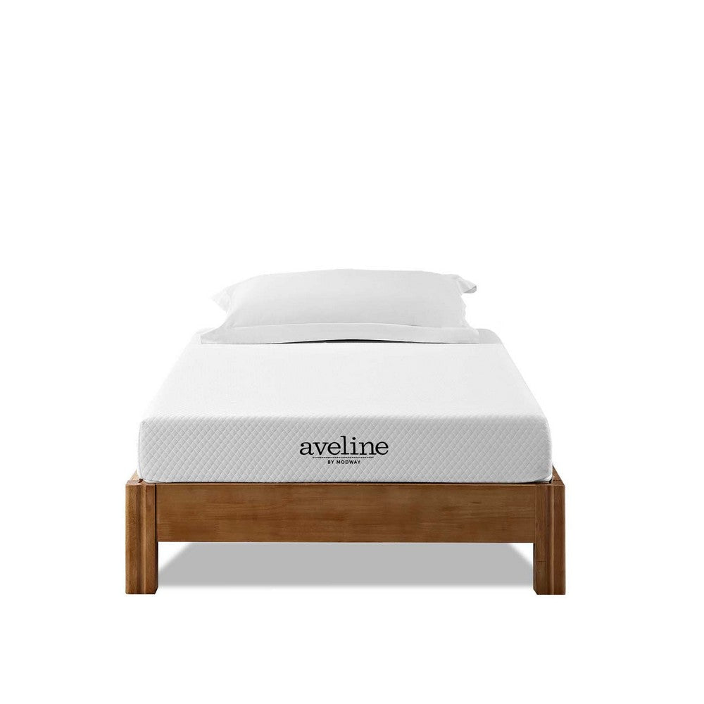 Modway Aveline Gel Infused Memory Mattress with CertiPUR-US Certified Foam, Twin, White