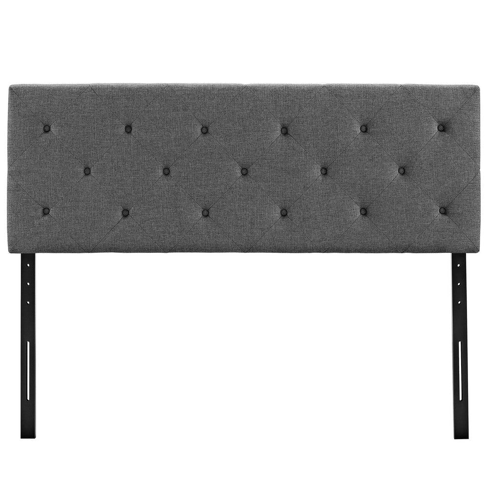 Gray Terisa King Fabric Headboard - No Shipping Charges MDY-MOD-5372-GRY