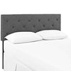 Gray Terisa King Fabric Headboard - No Shipping Charges MDY-MOD-5372-GRY