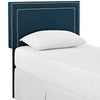 Azure Jessamine Twin Fabric Headboard - No Shipping Charges MDY-MOD-5374-AZU