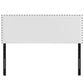 White Phoebe Full Vinyl Headboard - No Shipping Charges MDY-MOD-5383-WHI