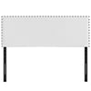 White Phoebe Full Vinyl Headboard - No Shipping Charges MDY-MOD-5383-WHI