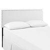 White Phoebe Full Vinyl Headboard - No Shipping Charges MDY-MOD-5383-WHI