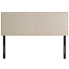 Phoebe Queen Upholstered Fabric Headboard - No Shipping Charges MDY-MOD-5386-BEI