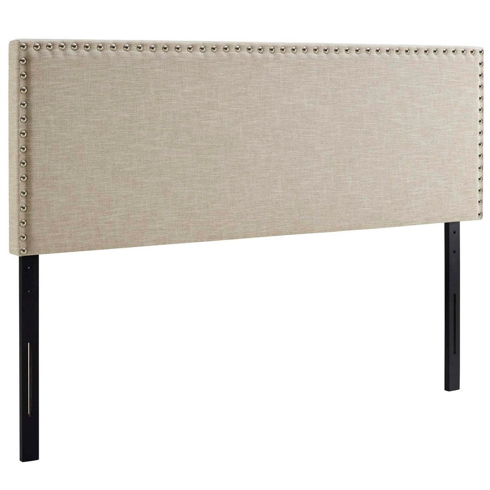 Phoebe Queen Upholstered Fabric Headboard By Casagear Home