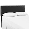 Black Phoebe King Vinyl Headboard - No Shipping Charges MDY-MOD-5387-BLK