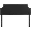 Black Laura Queen Vinyl Headboard - No Shipping Charges MDY-MOD-5393-BLK