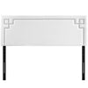 White Josie Queen Vinyl Headboard - No Shipping Charges MDY-MOD-5401-WHI