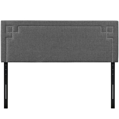 Gray Josie Queen Fabric Headboard - No Shipping Charges MDY-MOD-5402-GRY