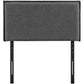 Gray Camille Twin Fabric Headboard - No Shipping Charges MDY-MOD-5405-GRY