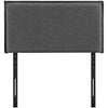 Gray Camille Twin Fabric Headboard - No Shipping Charges MDY-MOD-5405-GRY