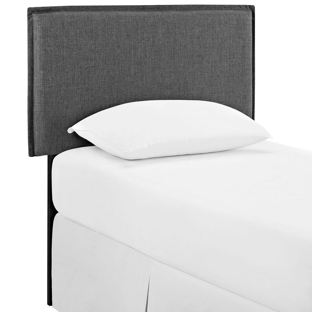 Gray Camille Twin Fabric Headboard - No Shipping Charges MDY-MOD-5405-GRY