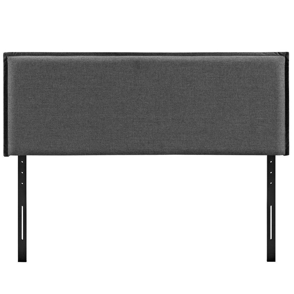 Gray Camille Full Fabric Headboard - No Shipping Charges MDY-MOD-5406-GRY