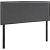 Gray Camille Queen Fabric Headboard By Casagear Home