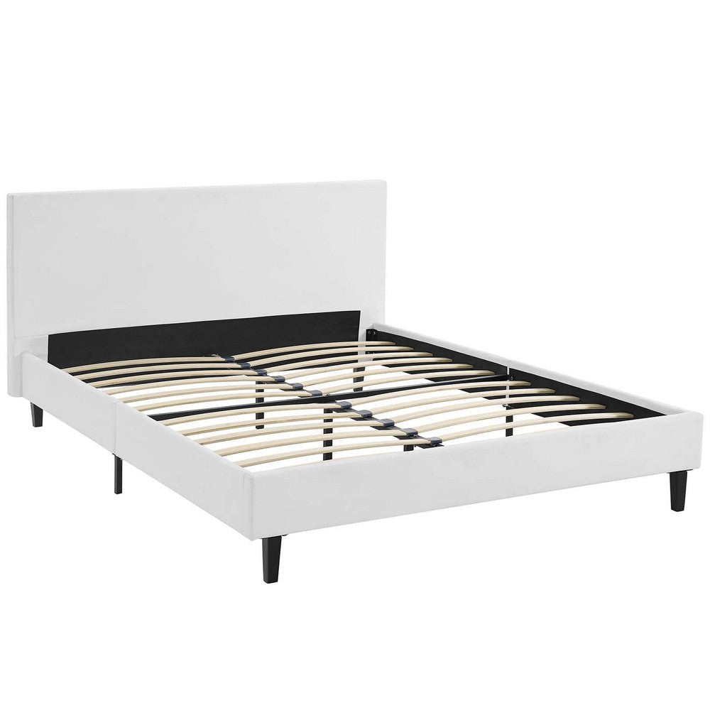 Anya Full Bed White - No Shipping Charges MDY-MOD-5417-WHI