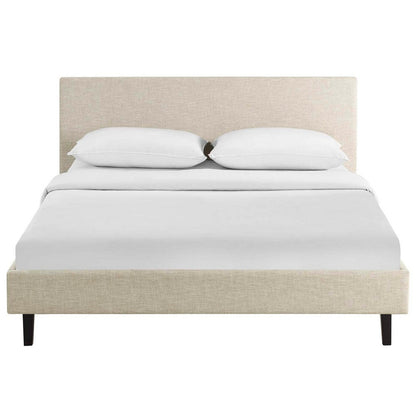 Anya Full Fabric Bed - No Shipping Charges MDY-MOD-5418-BEI