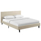 Anya Full Fabric Bed - No Shipping Charges MDY-MOD-5418-BEI