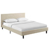 Anya Full Fabric Bed - No Shipping Charges MDY-MOD-5418-BEI