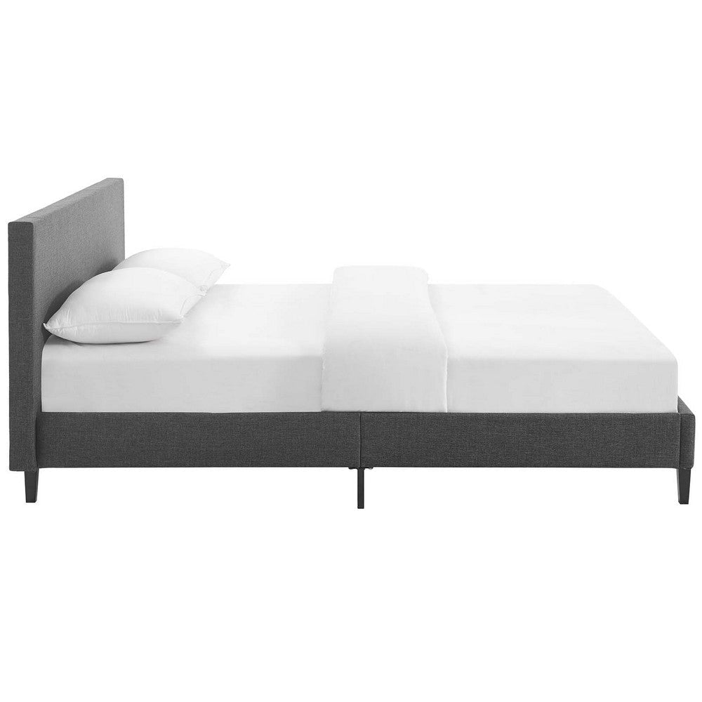 Anya Full Fabric Bed Gray - No Shipping Charges MDY-MOD-5418-GRY