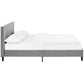 Anya Full Fabric Bed Light Gray - No Shipping Charges MDY-MOD-5418-LGR