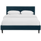 Anya Queen Bed Azure - No Shipping Charges MDY-MOD-5420-AZU