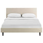 Anya Queen Bed Beige - No Shipping Charges MDY-MOD-5420-BEI