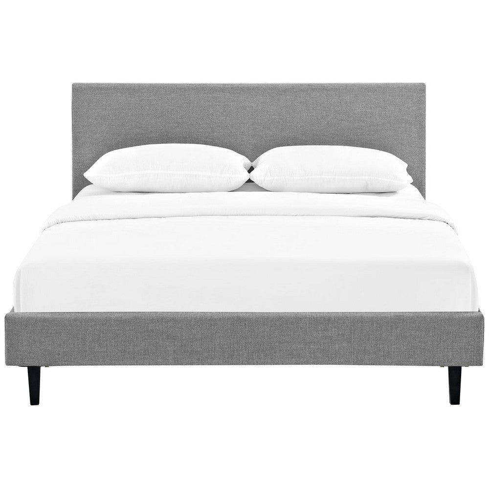 Anya Queen Bed Light Gray - No Shipping Charges MDY-MOD-5420-LGR