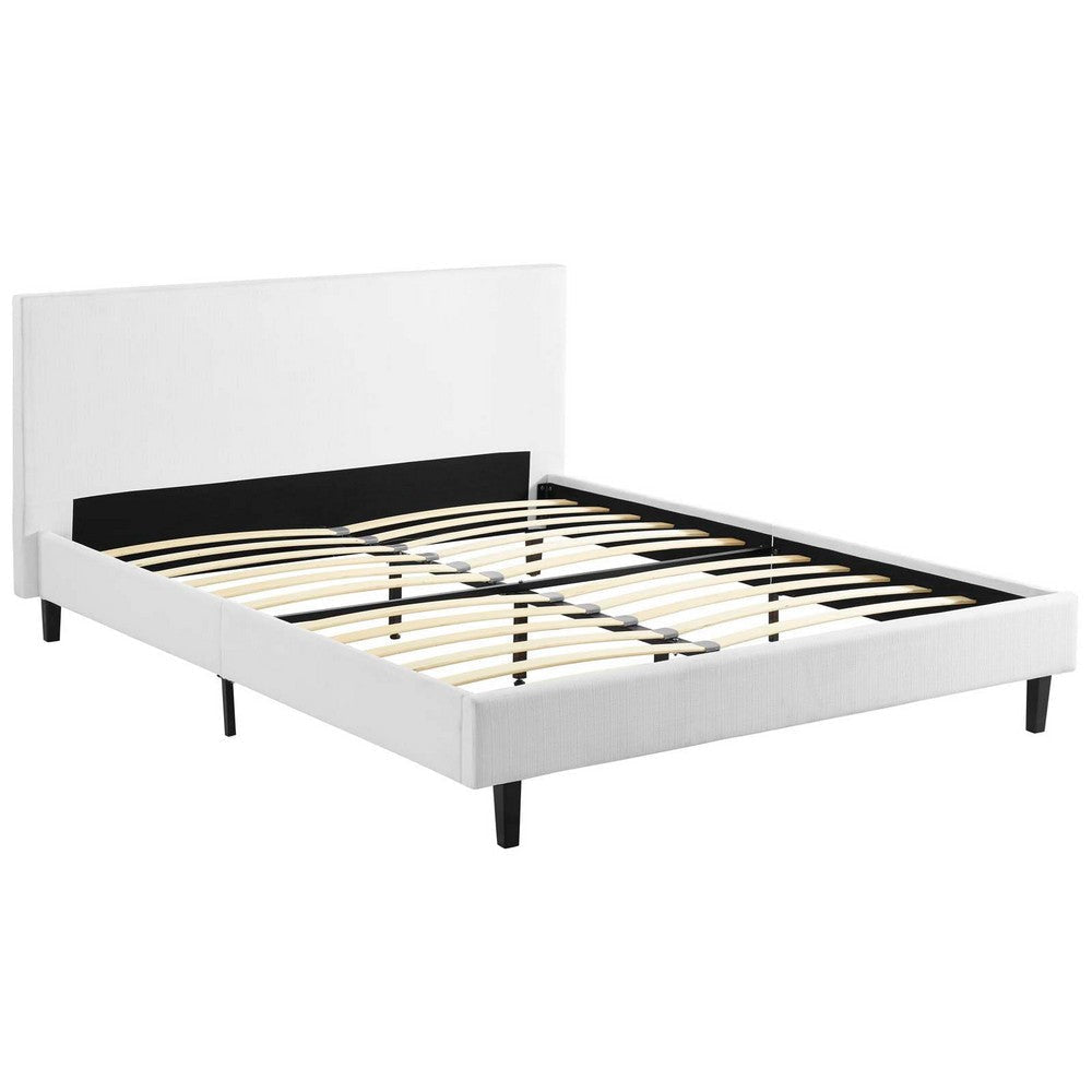 Anya Queen Bed White - No Shipping Charges MDY-MOD-5420-WHI