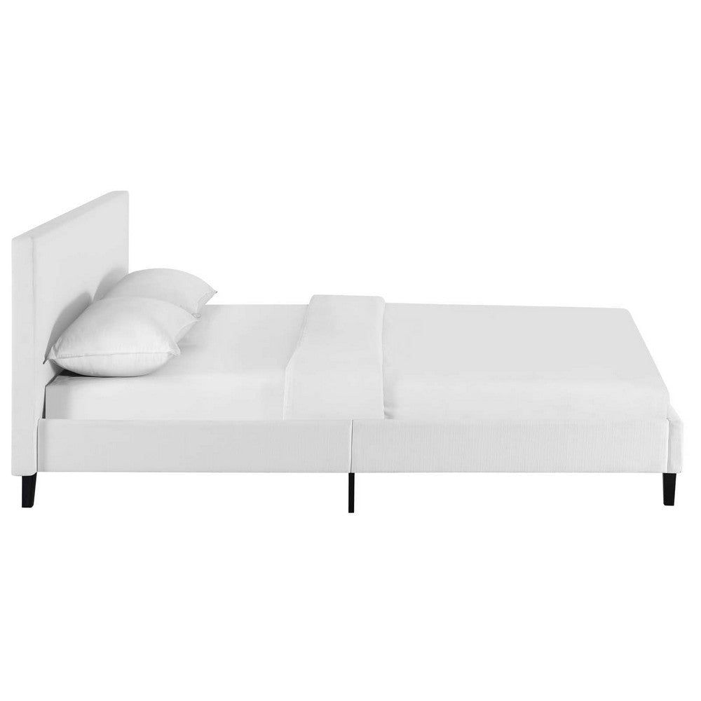 Anya Queen Bed White - No Shipping Charges MDY-MOD-5420-WHI