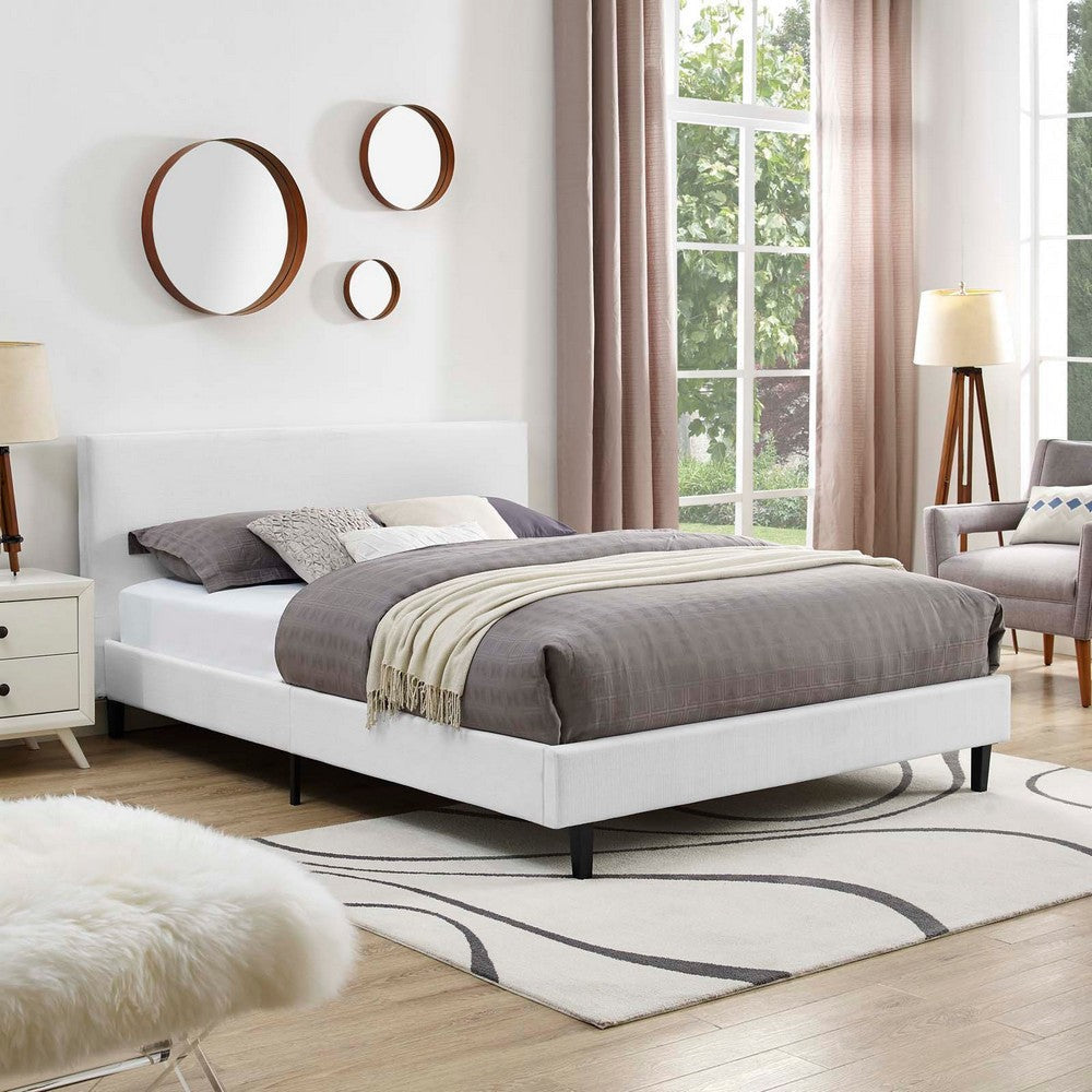 Anya Queen Bed White - No Shipping Charges MDY-MOD-5420-WHI