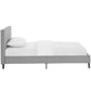 Linnea Twin Bed Light Gray - No Shipping Charges MDY-MOD-5422-LGR