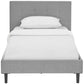 Linnea Twin Bed Light Gray - No Shipping Charges MDY-MOD-5422-LGR