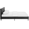 Linnea Full Faux Leather Bed Black - No Shipping Charges MDY-MOD-5423-BLK