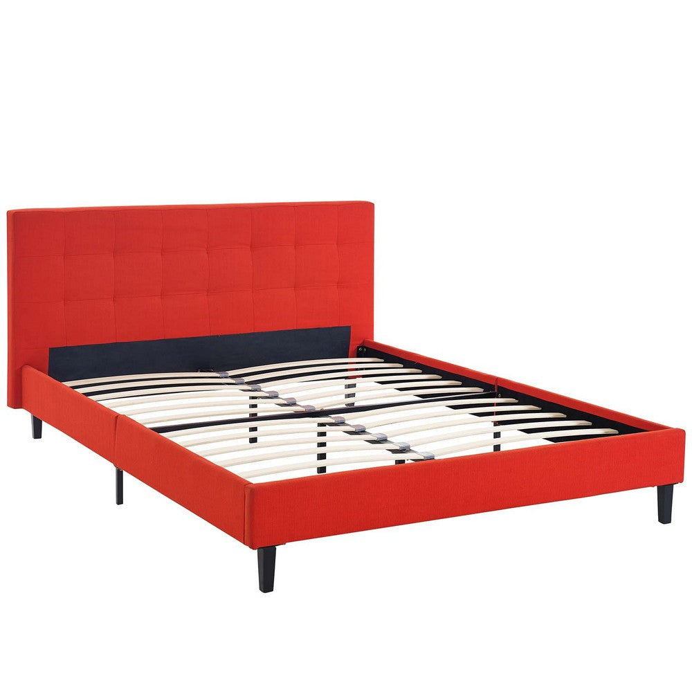 Linnea Full Bed Atomic Red - No Shipping Charges MDY-MOD-5424-ATO