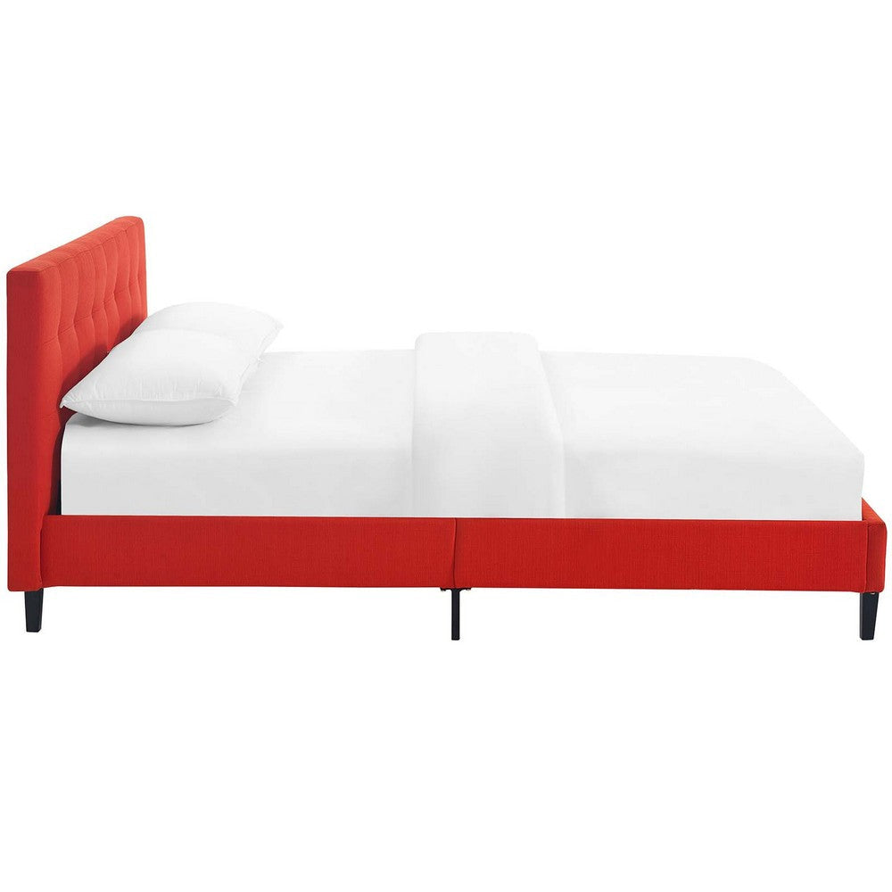 Linnea Full Bed Atomic Red - No Shipping Charges MDY-MOD-5424-ATO