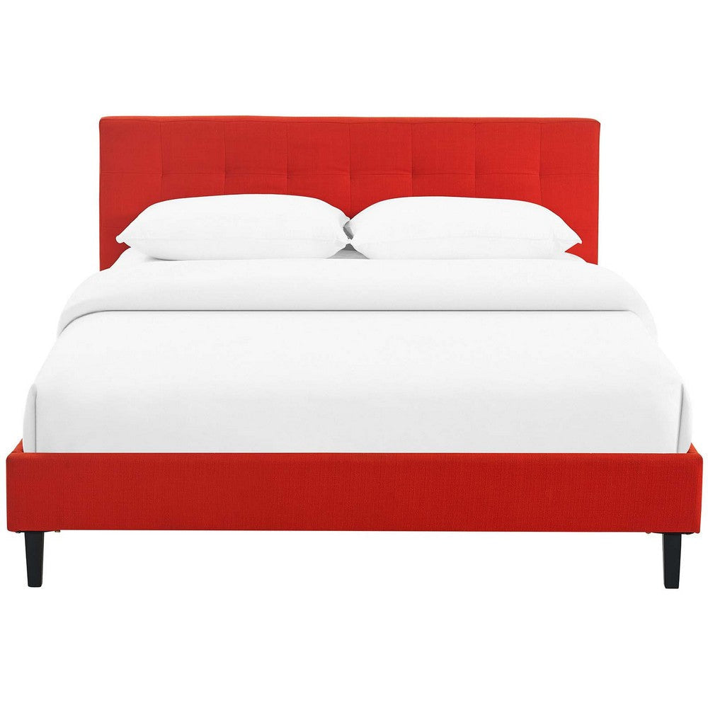 Linnea Full Bed Atomic Red - No Shipping Charges MDY-MOD-5424-ATO