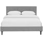 Linnea Full Bed Light Gray - No Shipping Charges MDY-MOD-5424-LGR