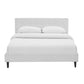 Linnea Queen Vinyl Bed White - No Shipping Charges MDY-MOD-5425-WHI