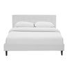 Linnea Queen Vinyl Bed White - No Shipping Charges MDY-MOD-5425-WHI